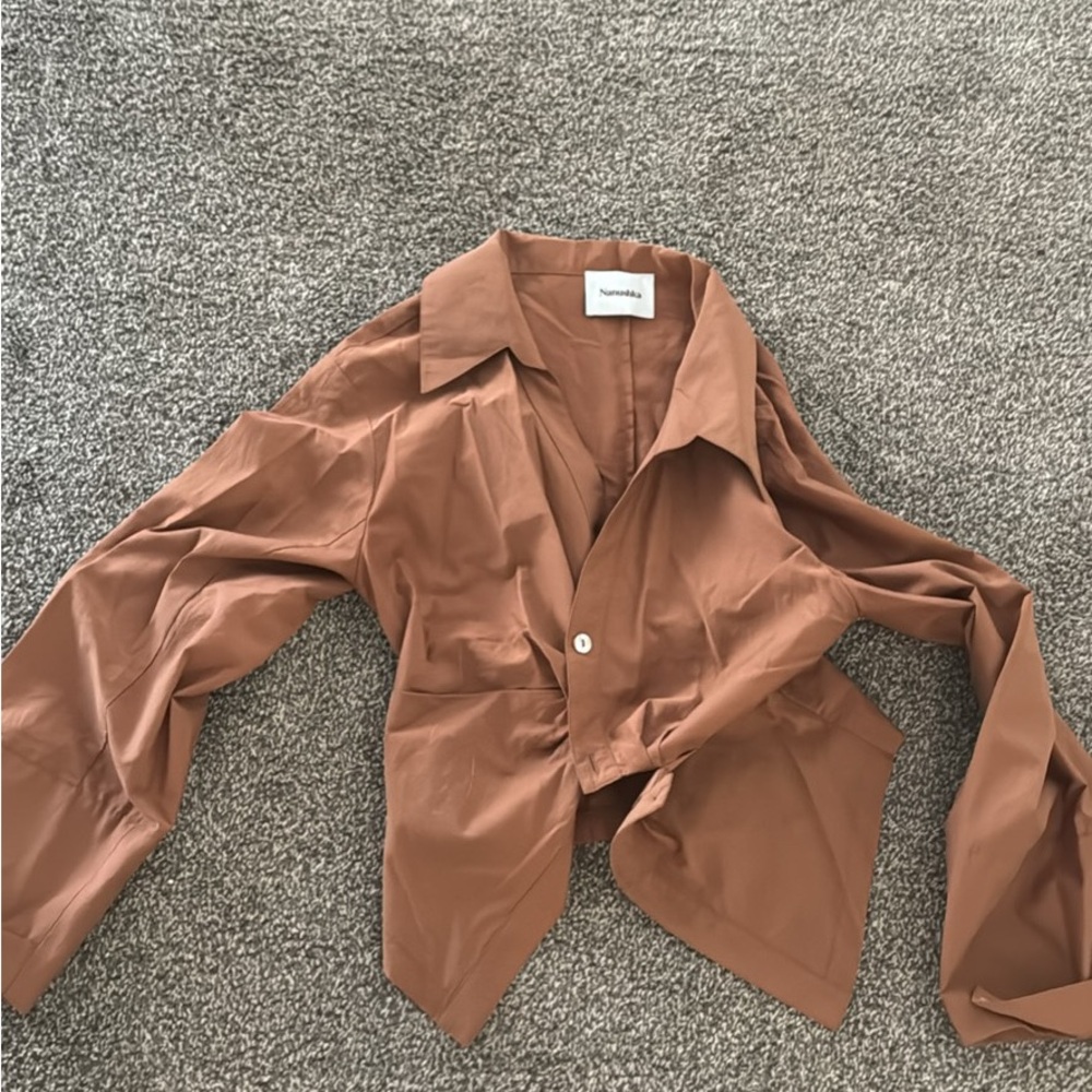 Brown Button-Up Shirt